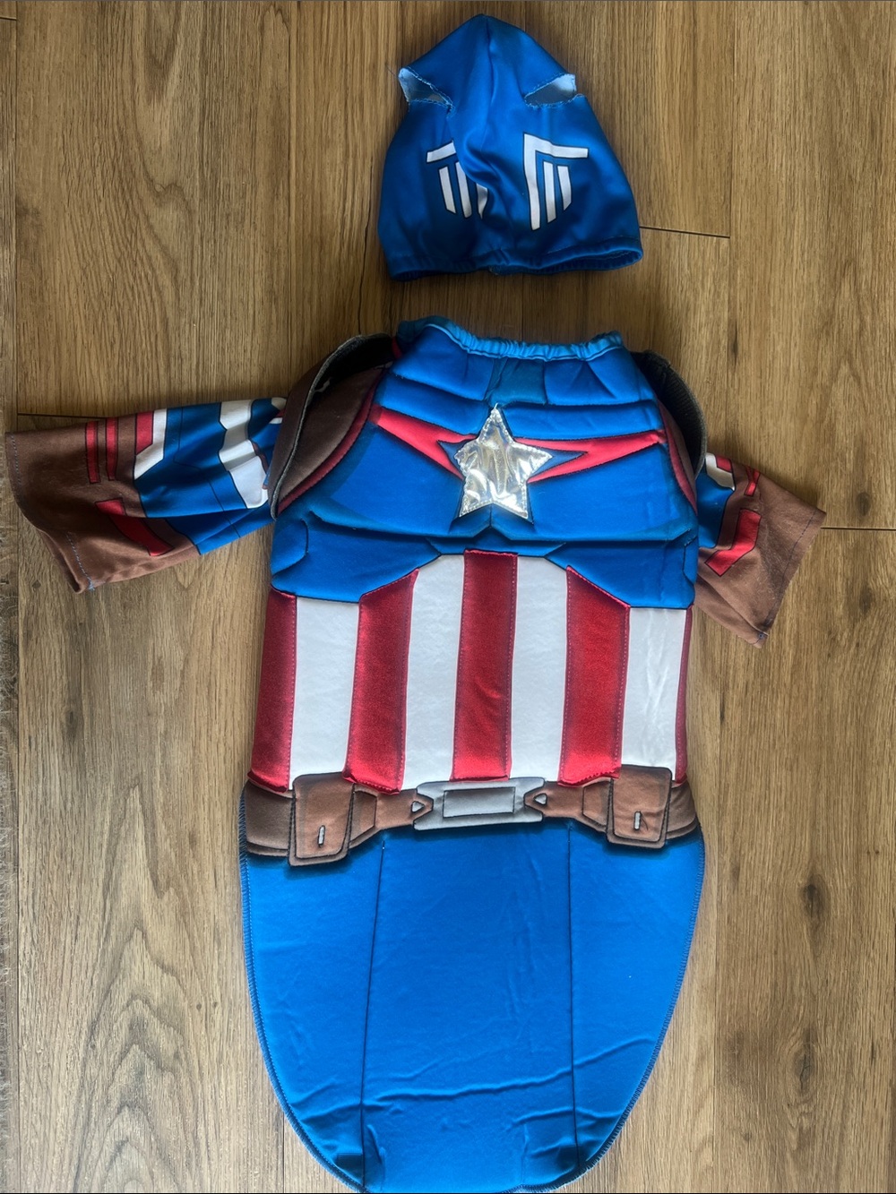 Pet Captain America costume
